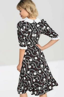 Women Hell Bunny Knee Dresses<Heart Lock Mid Dress