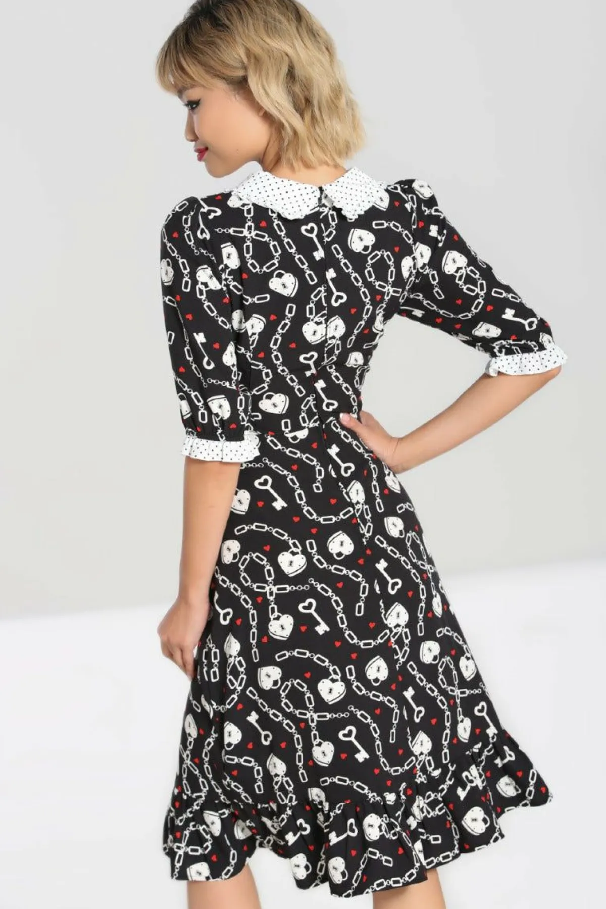 Women Hell Bunny Knee Dresses<Heart Lock Mid Dress