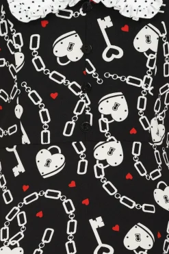 Women Hell Bunny Knee Dresses<Heart Lock Mid Dress