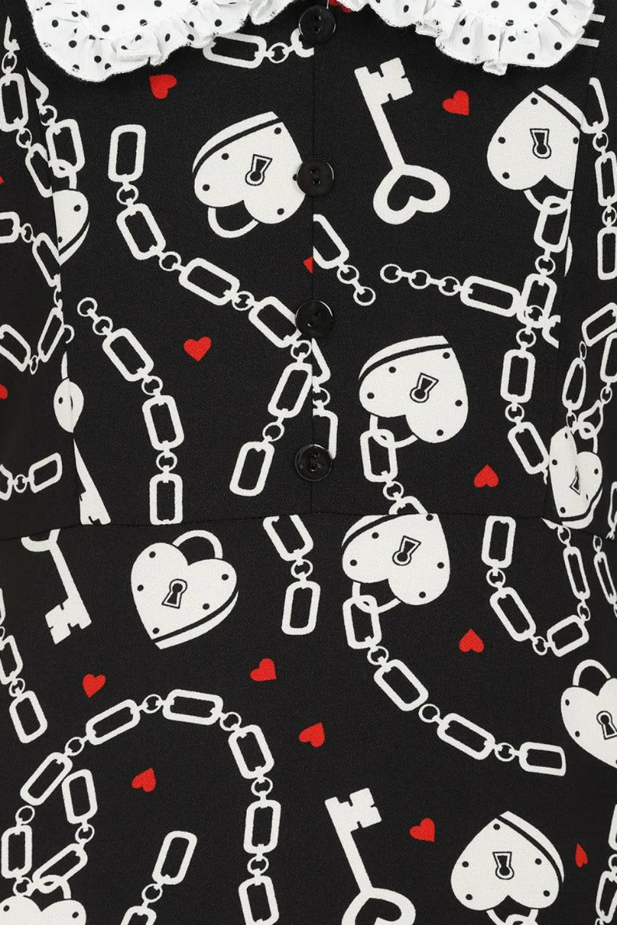 Women Hell Bunny Knee Dresses<Heart Lock Mid Dress