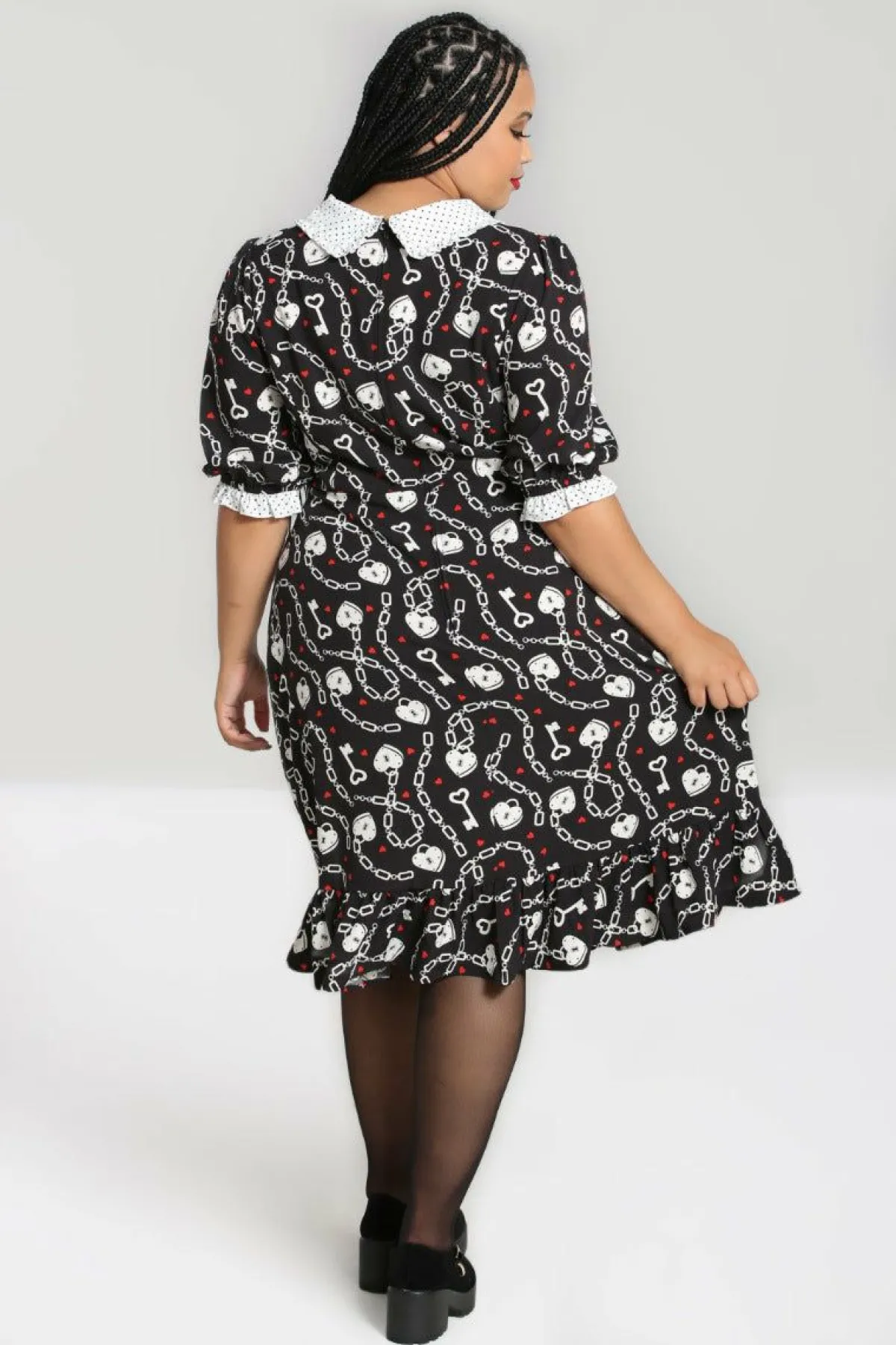 Women Hell Bunny Knee Dresses<Heart Lock Mid Dress