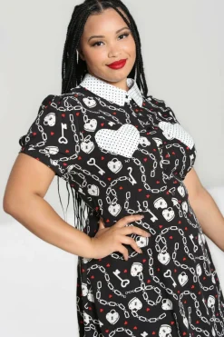 Women Hell Bunny Mini Dresses<Heart Lock Mini Dress