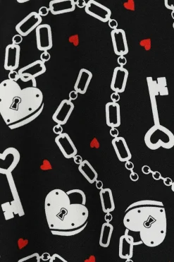 Women Hell Bunny Mini Skirts<Heart Lock Mini Skirt
