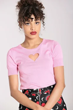 Women Hell Bunny Knitted Tops<Heart Top