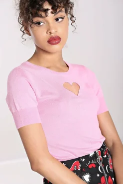 Women Hell Bunny Knitted Tops<Heart Top