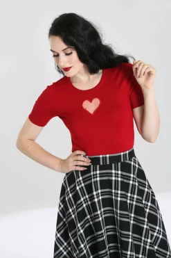 Women Hell Bunny Knitted Tops<Heart Top