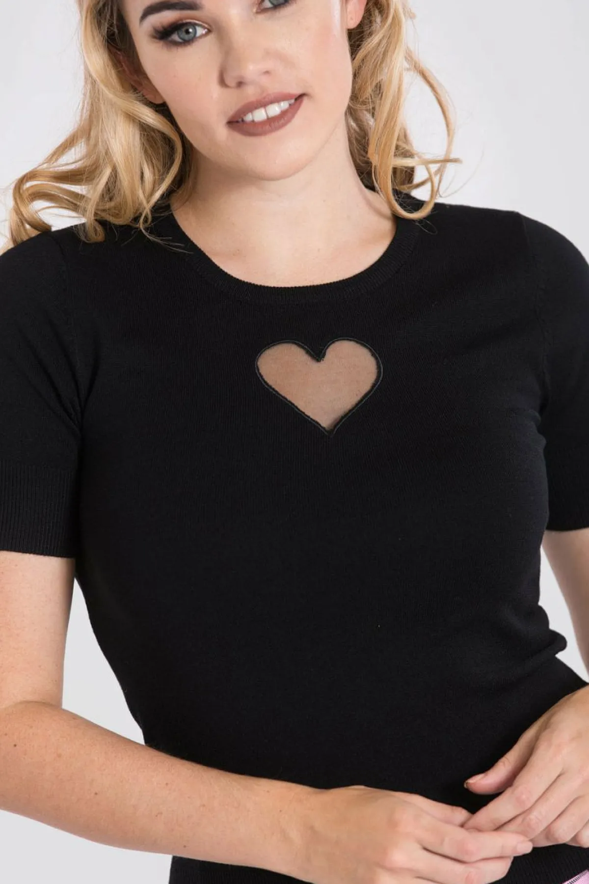Women Hell Bunny Knitted Tops<Heart Top