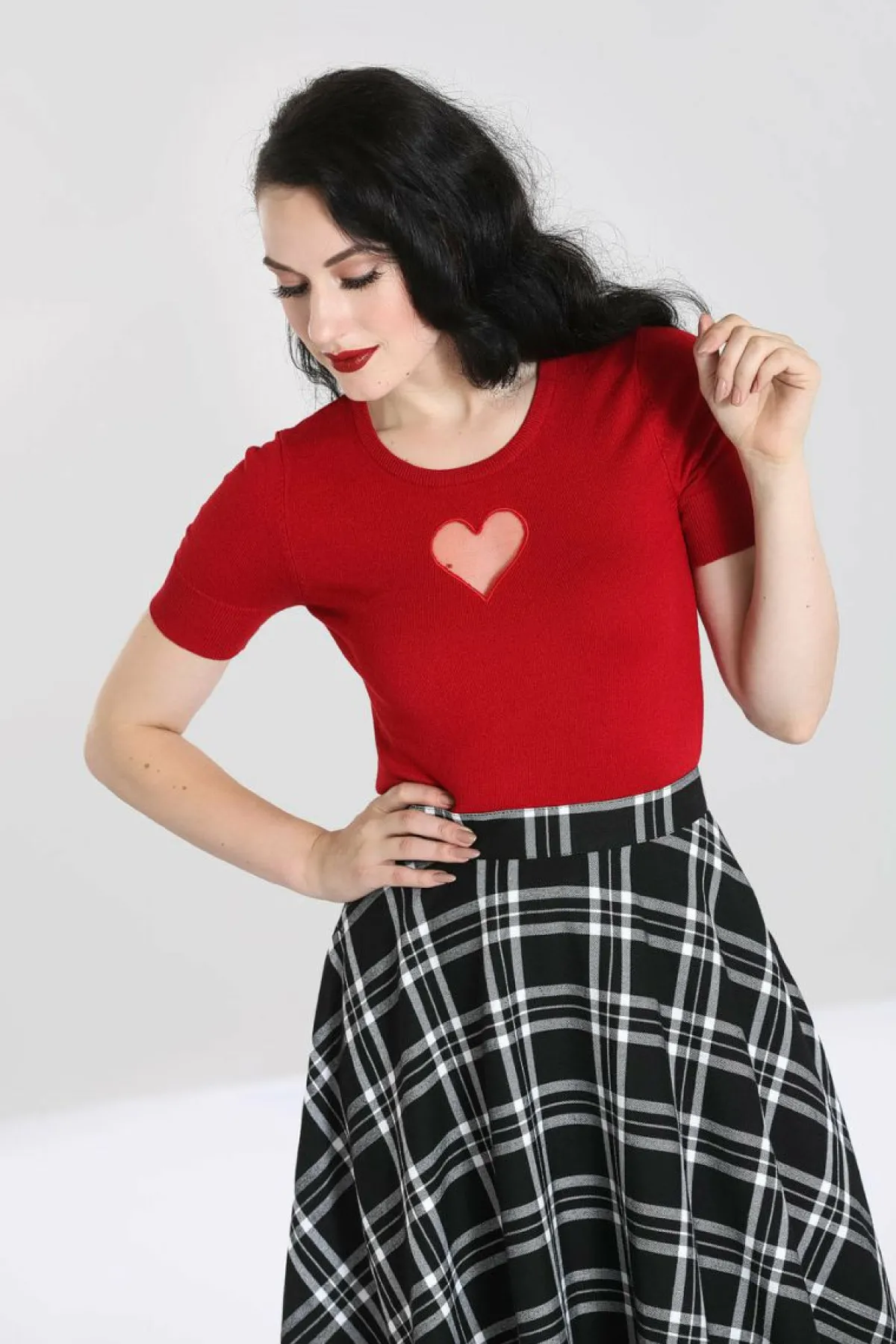 Women Hell Bunny Knitted Tops<Heart Top