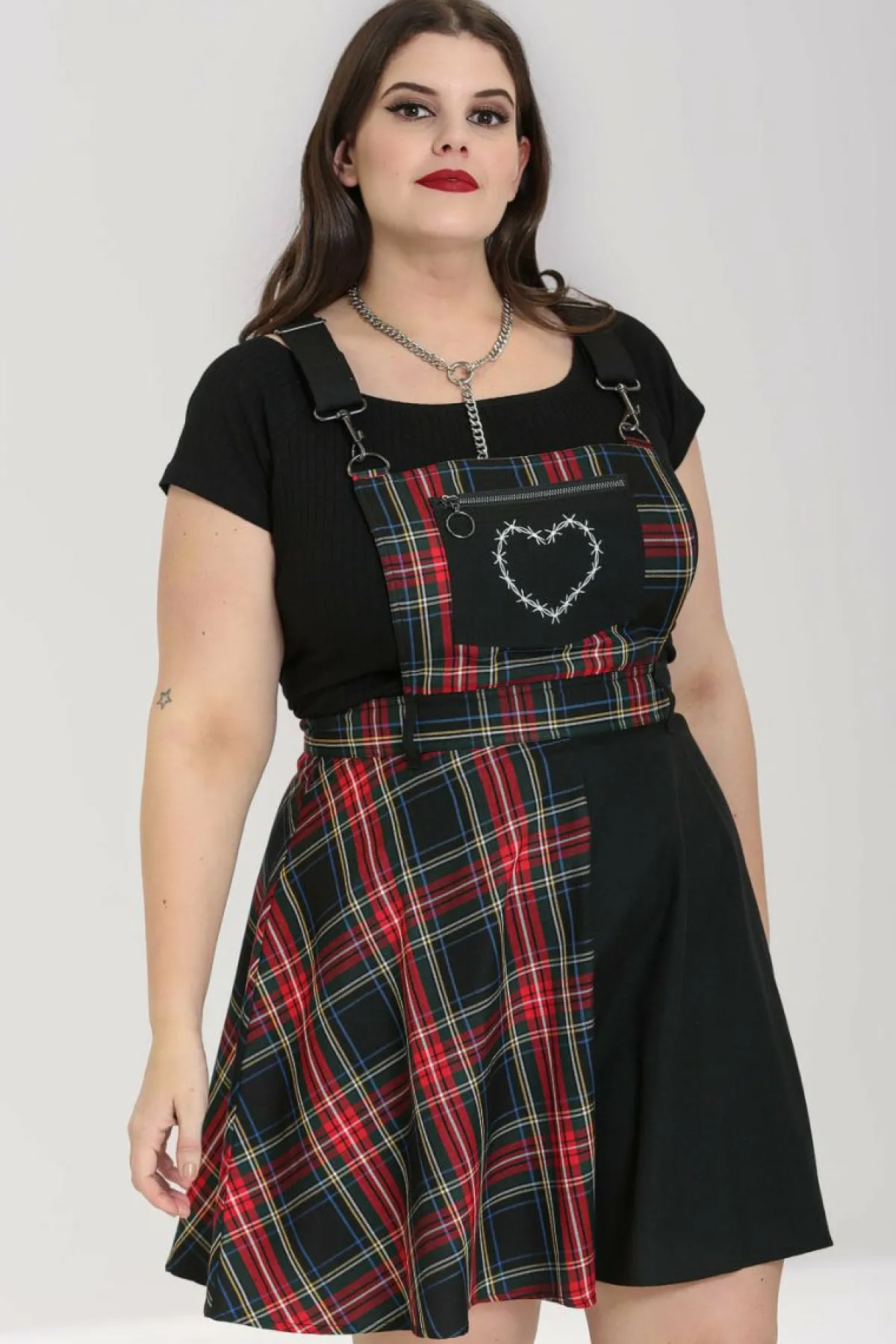 Women Hell Bunny Mini Dresses<Heather Pinafore Dress