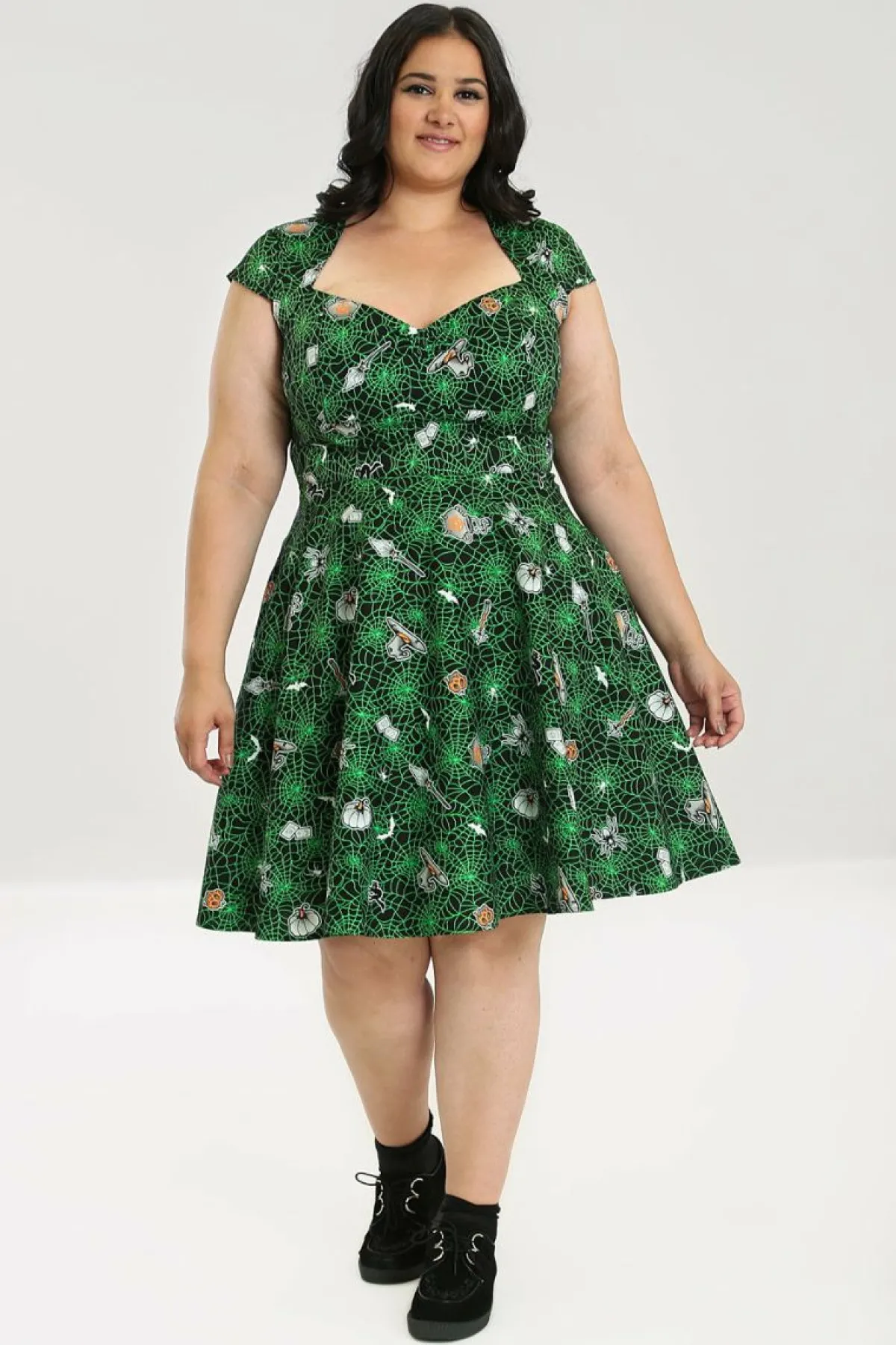 Women Hell Bunny Knee Dresses<Hex Mid Dress