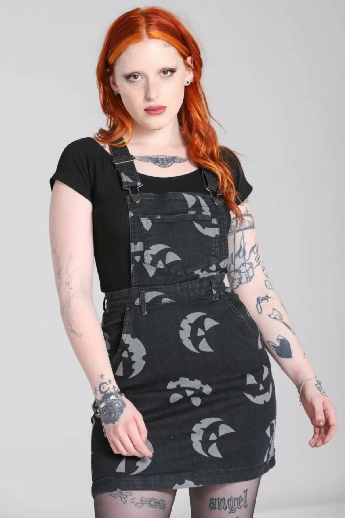 Women Hell Bunny Dresses<Jack-O-Lantern Pinafore Dress