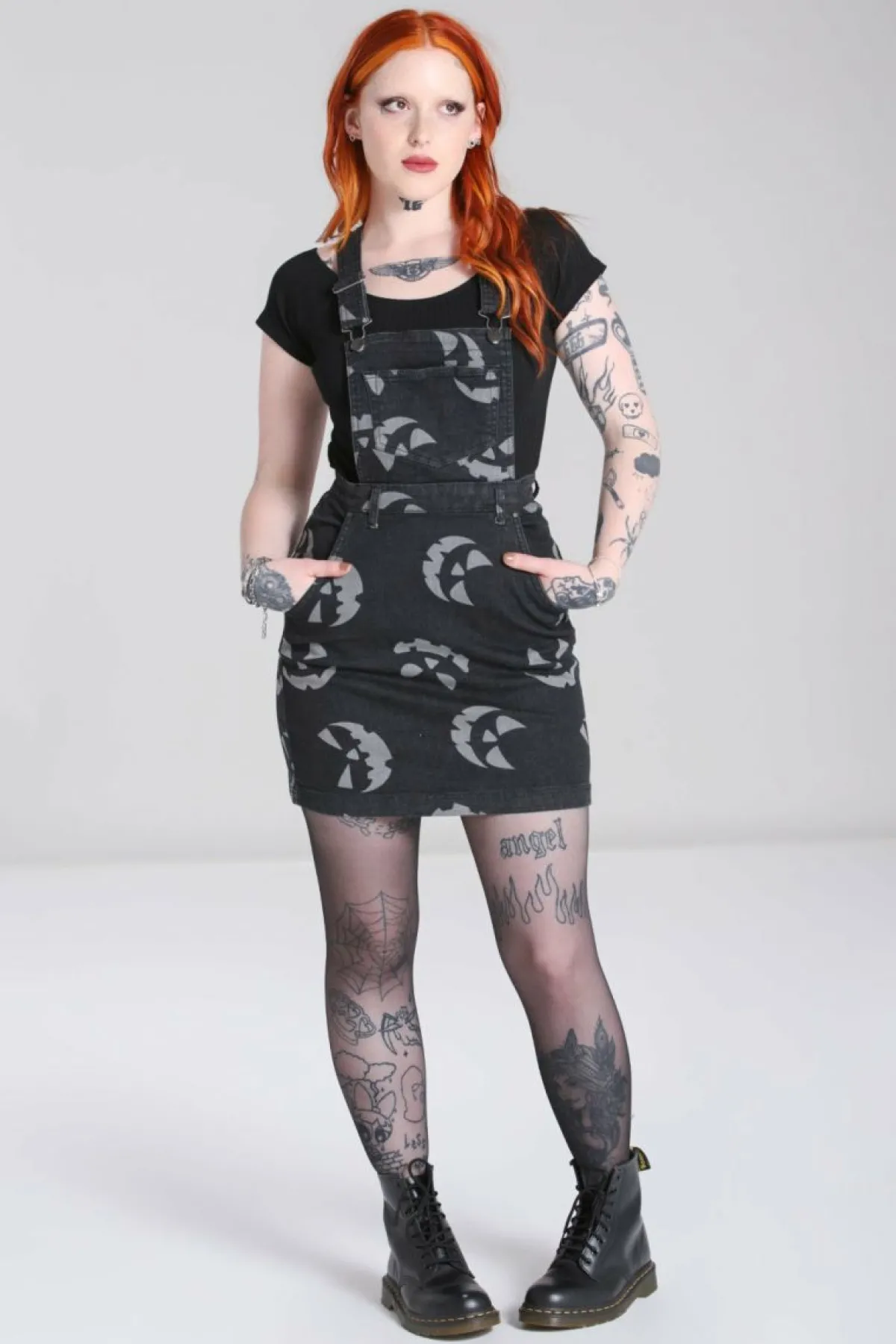 Women Hell Bunny Dresses<Jack-O-Lantern Pinafore Dress