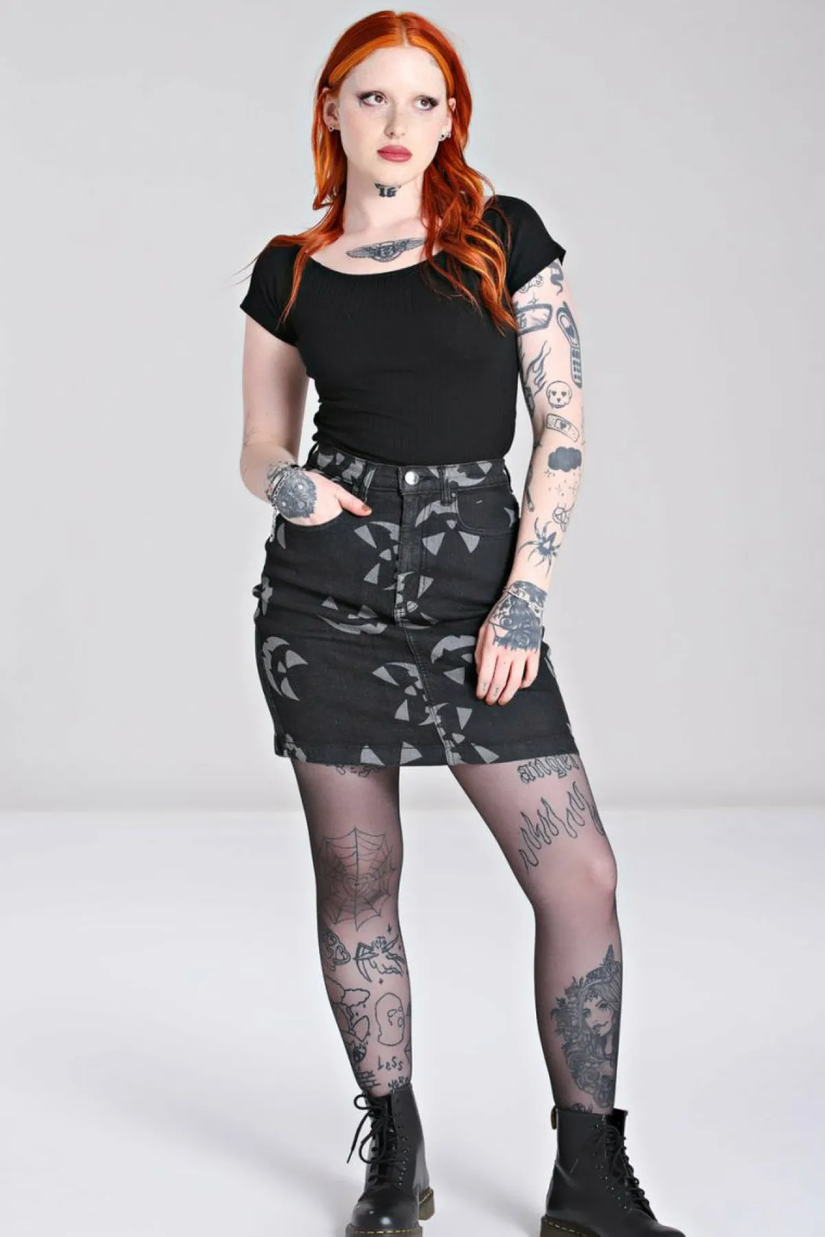 Women Hell Bunny Skirts<Jack-O-Lantern Skirt