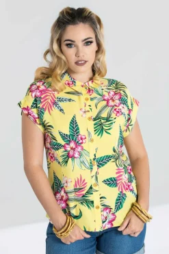 Women Hell Bunny Shirts<Kalani Shirt