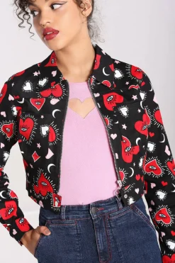 Women Hell Bunny Jackets<Kate Heart Jacket