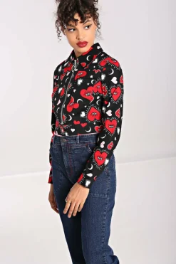 Women Hell Bunny Jackets<Kate Heart Jacket