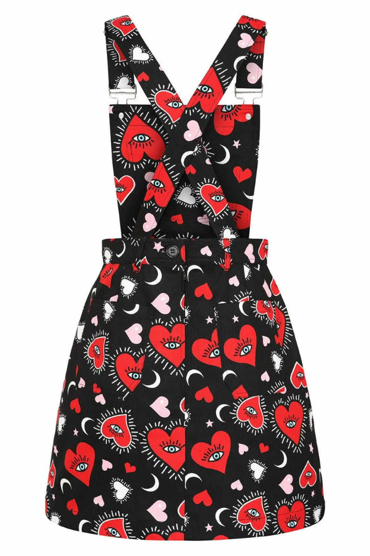 Women Hell Bunny Mini Dresses<Kate Heart Pinafore Dress