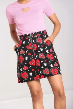 Women Hell Bunny Mini Skirts<Kate Heart Skirt