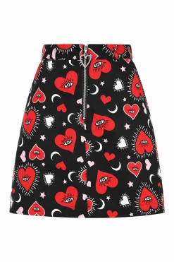 Women Hell Bunny Mini Skirts<Kate Heart Skirt