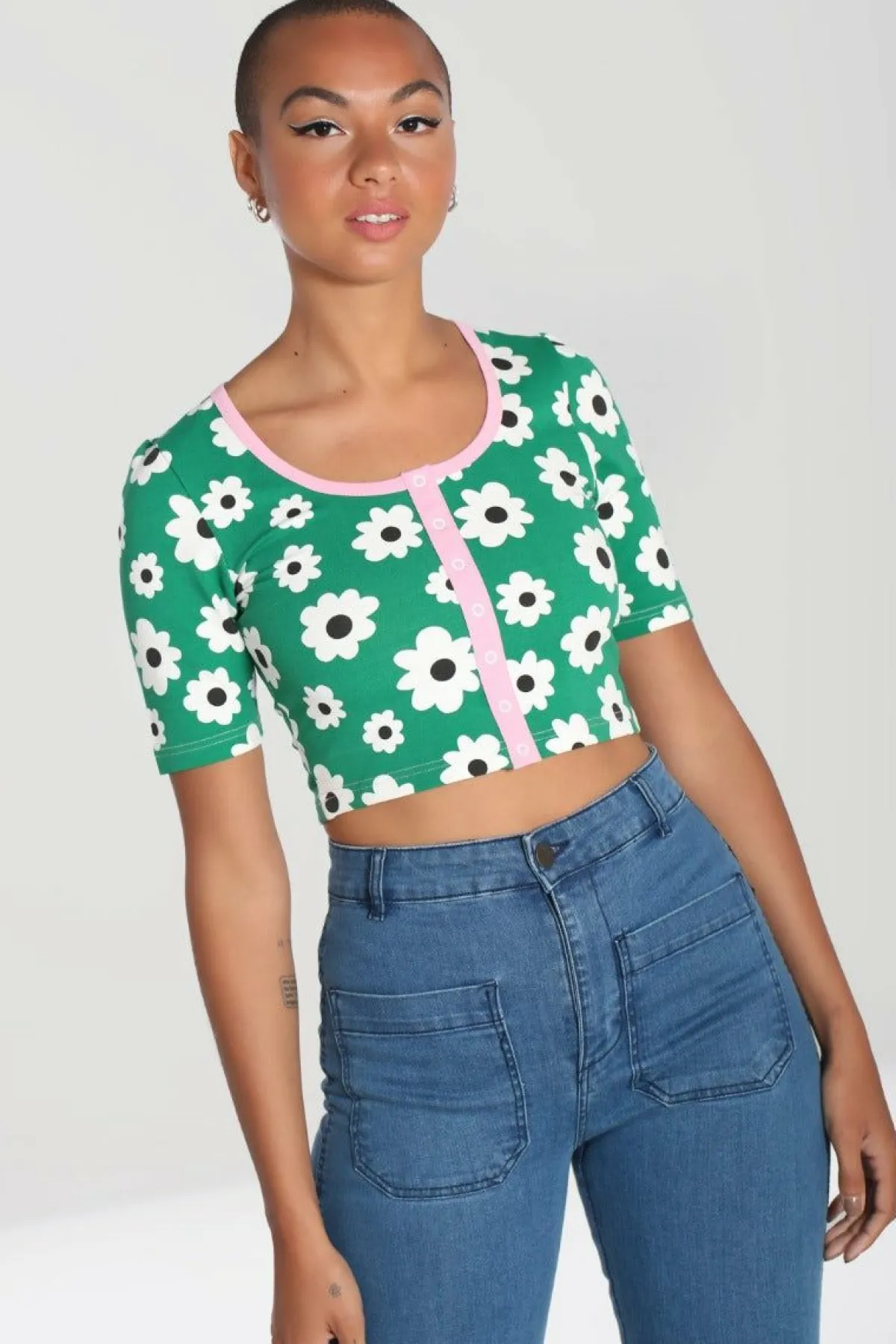 Women Hell Bunny Loungewear<Kitsch Daisy Top