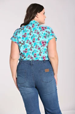 Women Hell Bunny Shirts<Louella Shirt