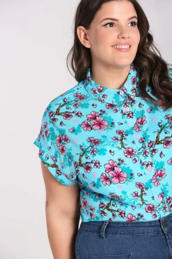Women Hell Bunny Shirts<Louella Shirt