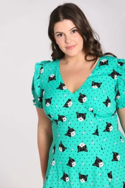 Women Hell Bunny Midi Dresses<Love Cats Midi Dress