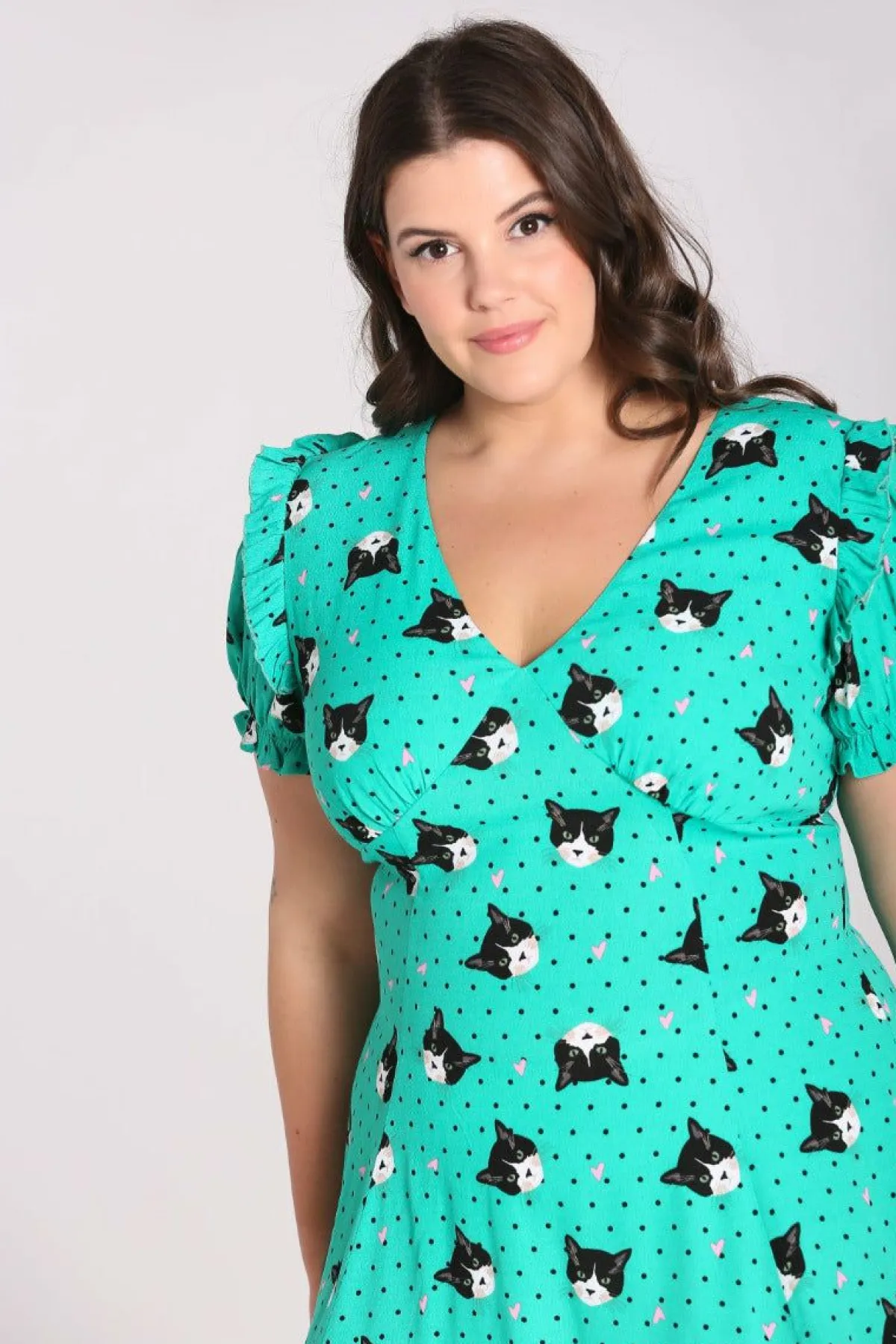 Women Hell Bunny Midi Dresses<Love Cats Midi Dress