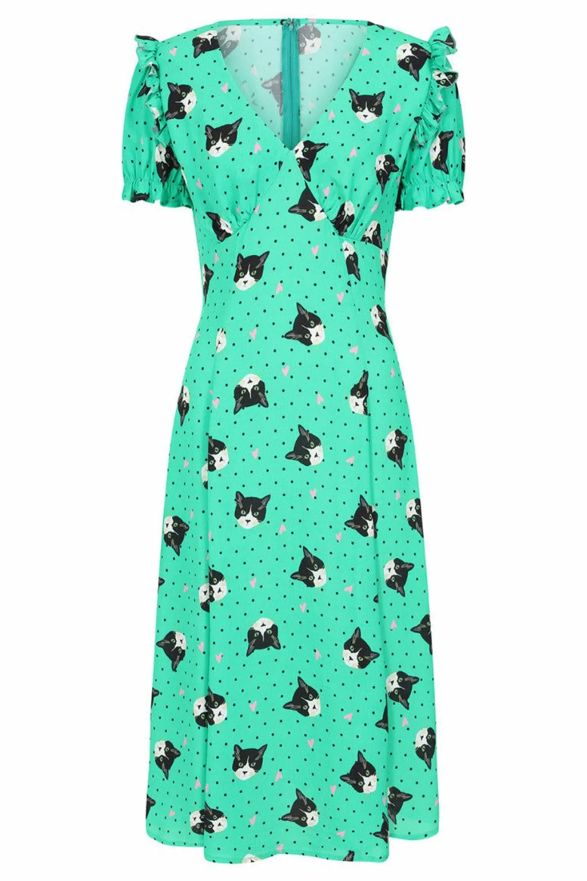Women Hell Bunny Midi Dresses<Love Cats Midi Dress