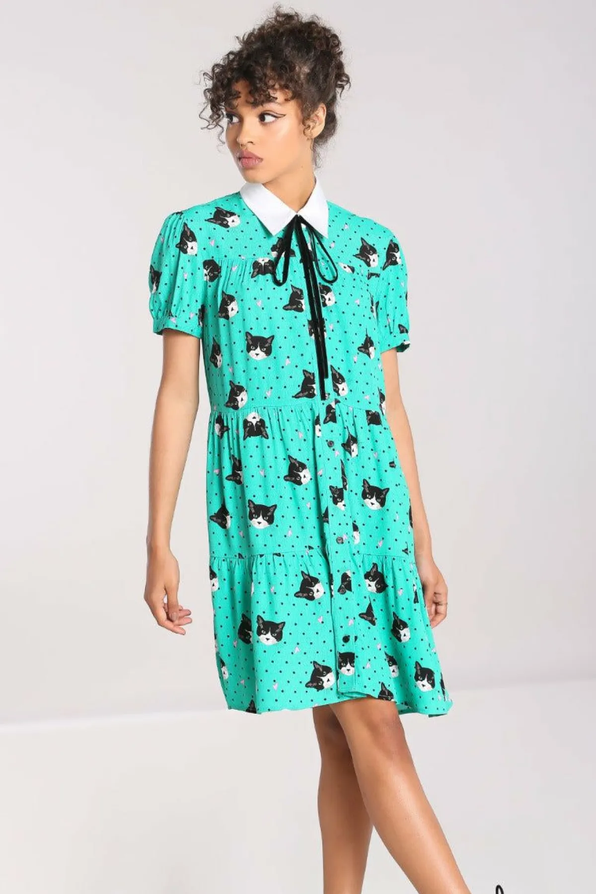Women Hell Bunny Mini Dresses<Love Cats Mini Dress