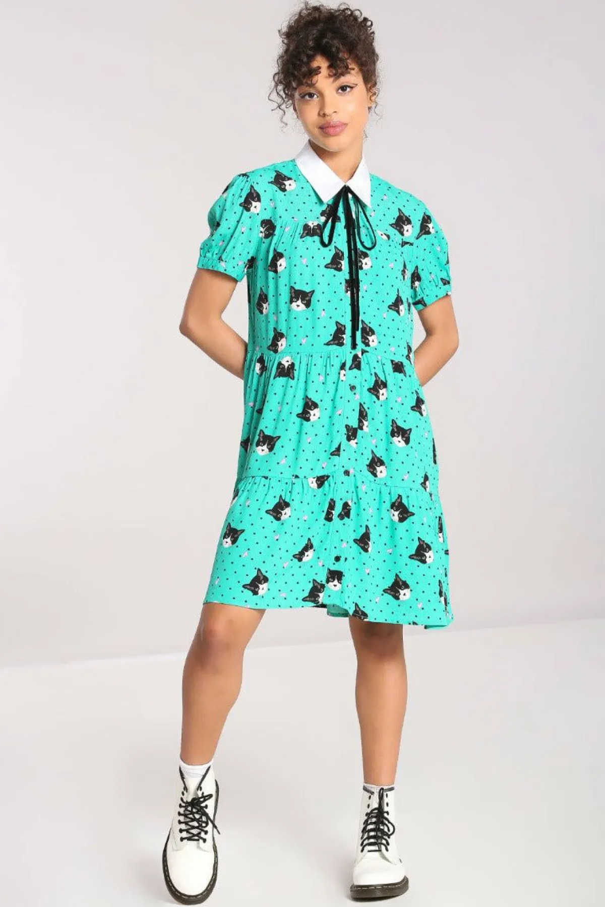 Women Hell Bunny Mini Dresses<Love Cats Mini Dress