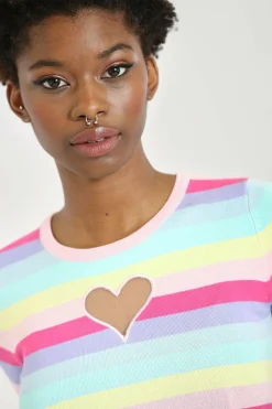 Women Hell Bunny Knitted Tops<Love Heart Top