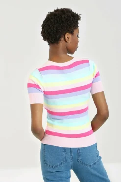 Women Hell Bunny Knitted Tops<Love Heart Top