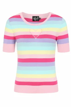 Women Hell Bunny Knitted Tops<Love Heart Top