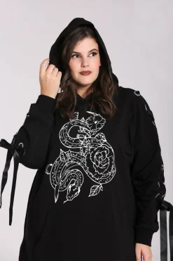 Women Hell Bunny Loungewear<Medusa Hoodie Dress