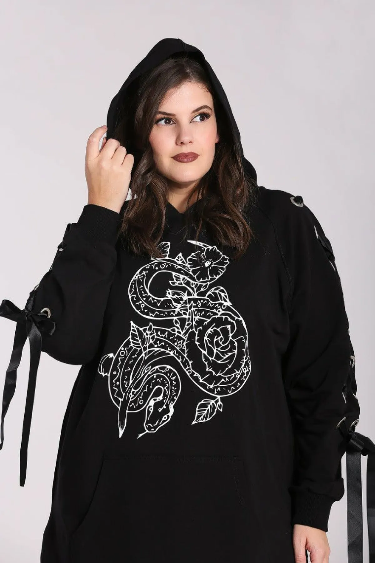 Women Hell Bunny Loungewear<Medusa Hoodie Dress