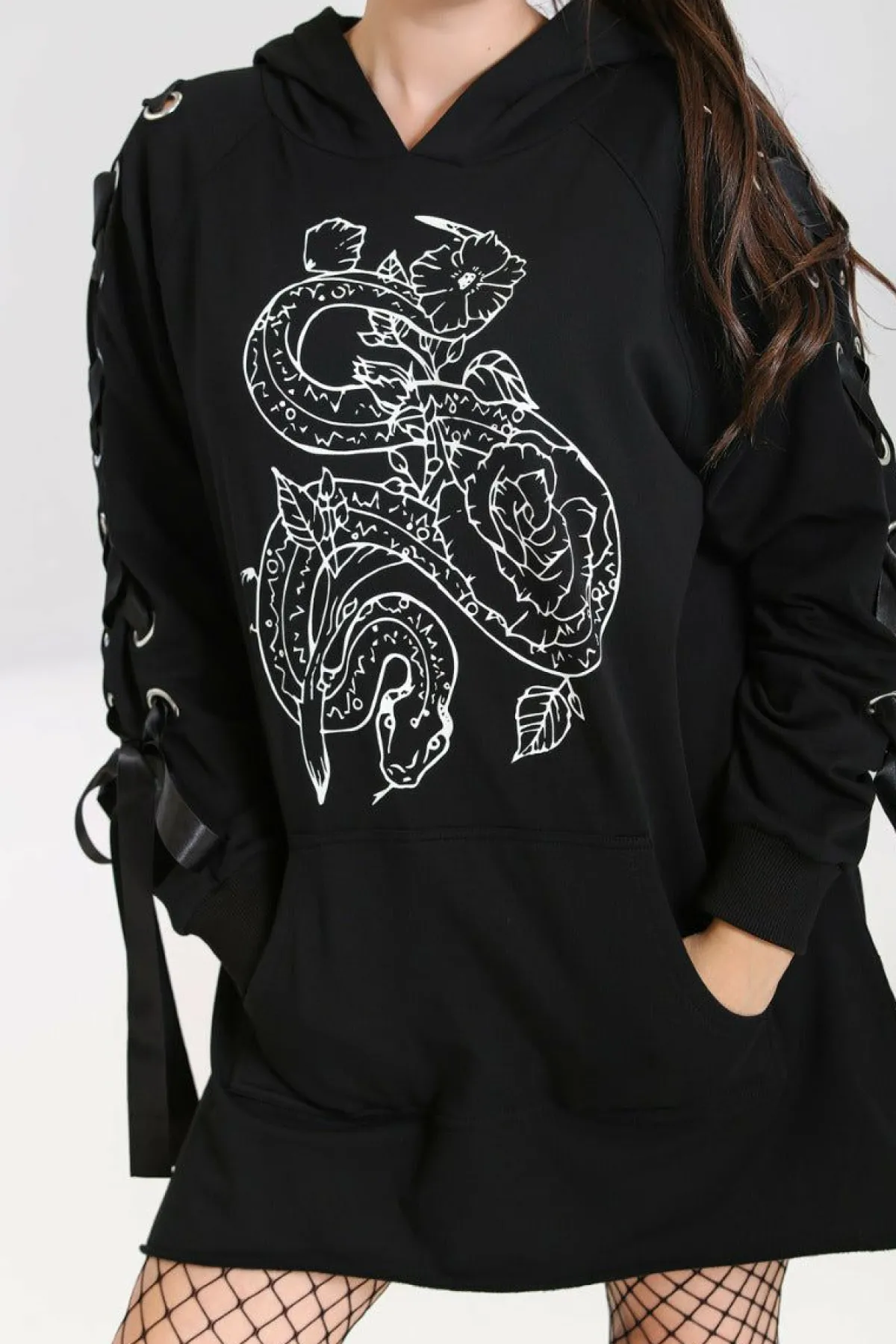 Women Hell Bunny Loungewear<Medusa Hoodie Dress