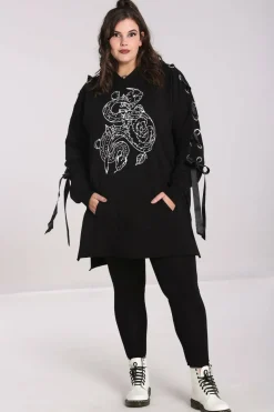 Women Hell Bunny Loungewear<Medusa Hoodie Dress