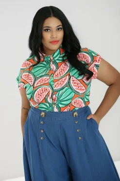 Women Hell Bunny Shirts<Melonie Shirt