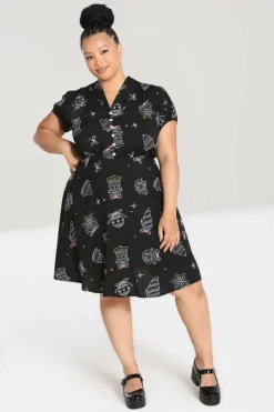 Women Hell Bunny Knee Dresses<Merry Mid Dress