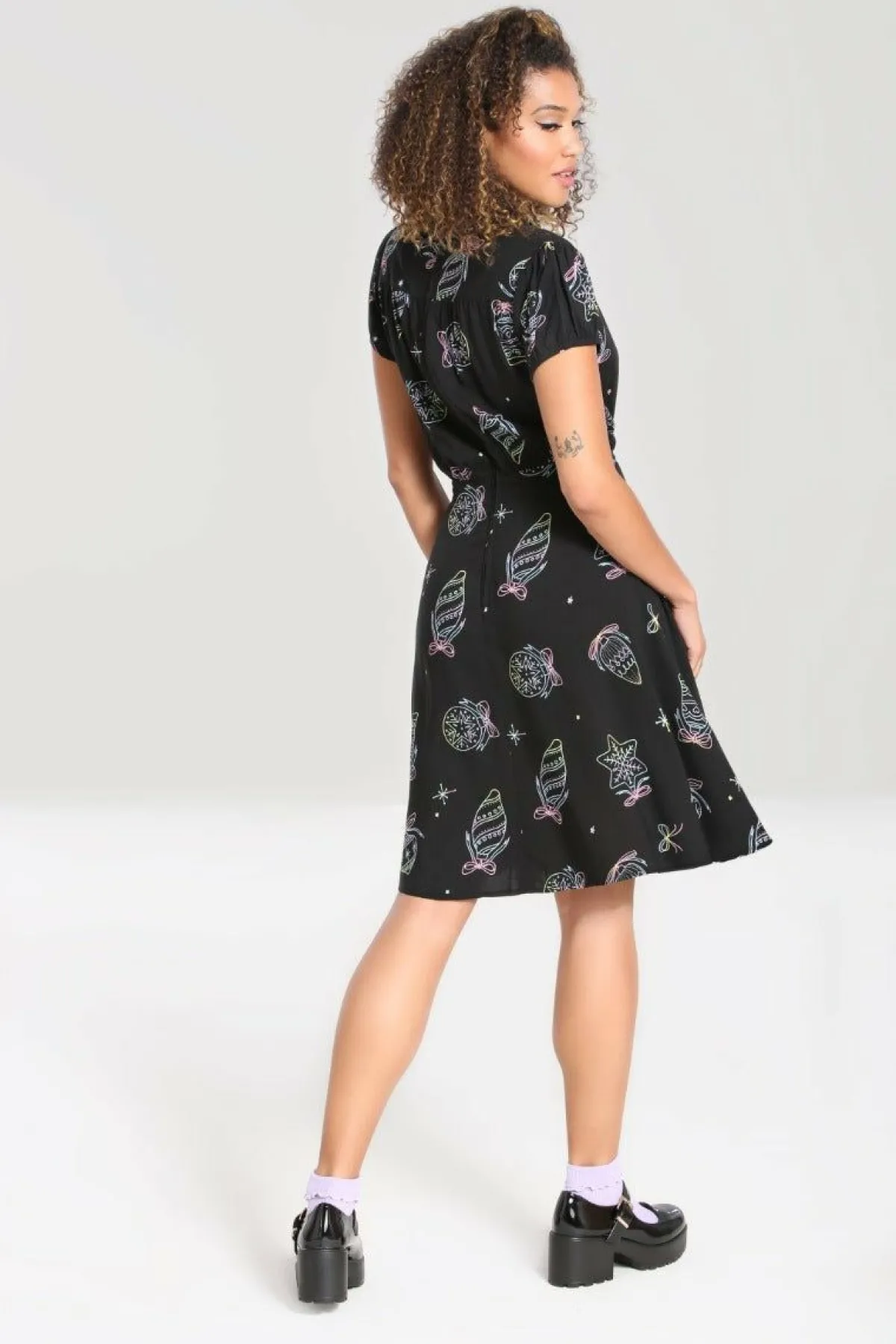 Women Hell Bunny Knee Dresses<Merry Mid Dress