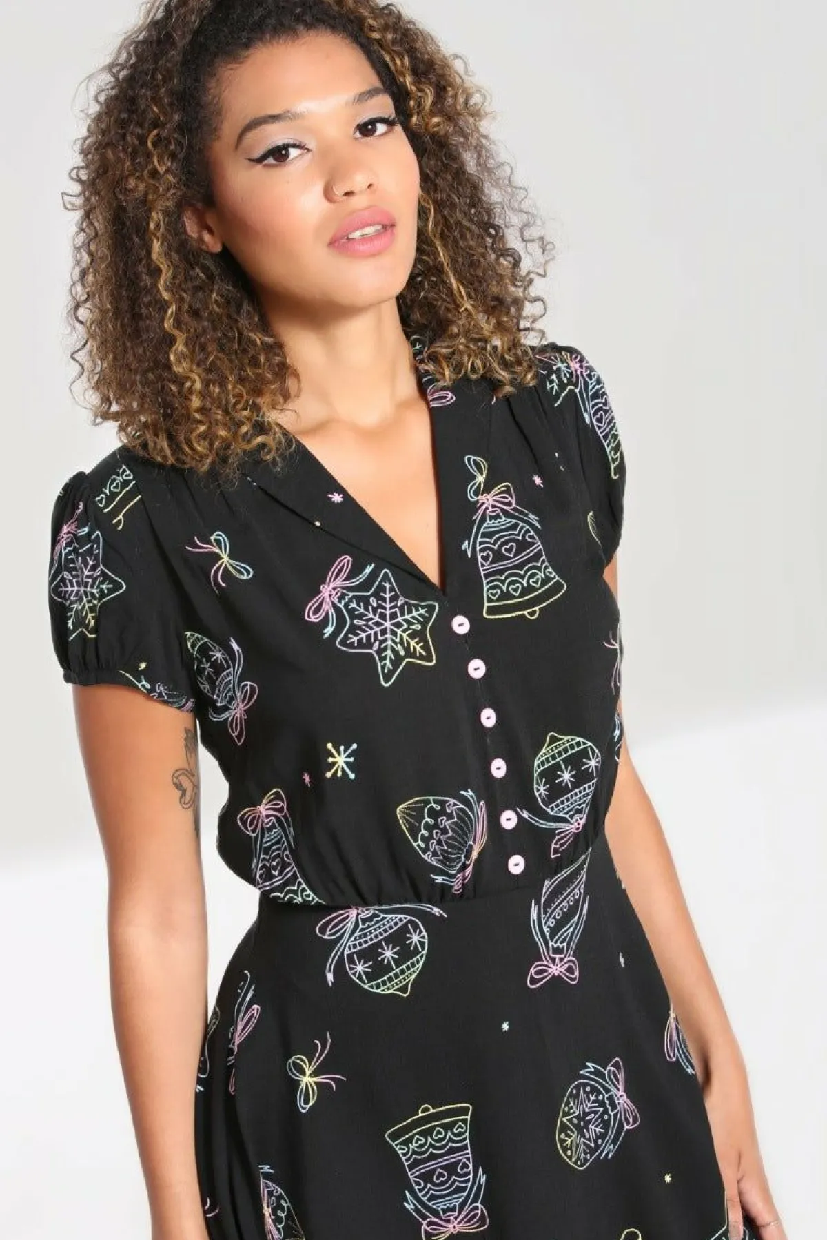 Women Hell Bunny Knee Dresses<Merry Mid Dress