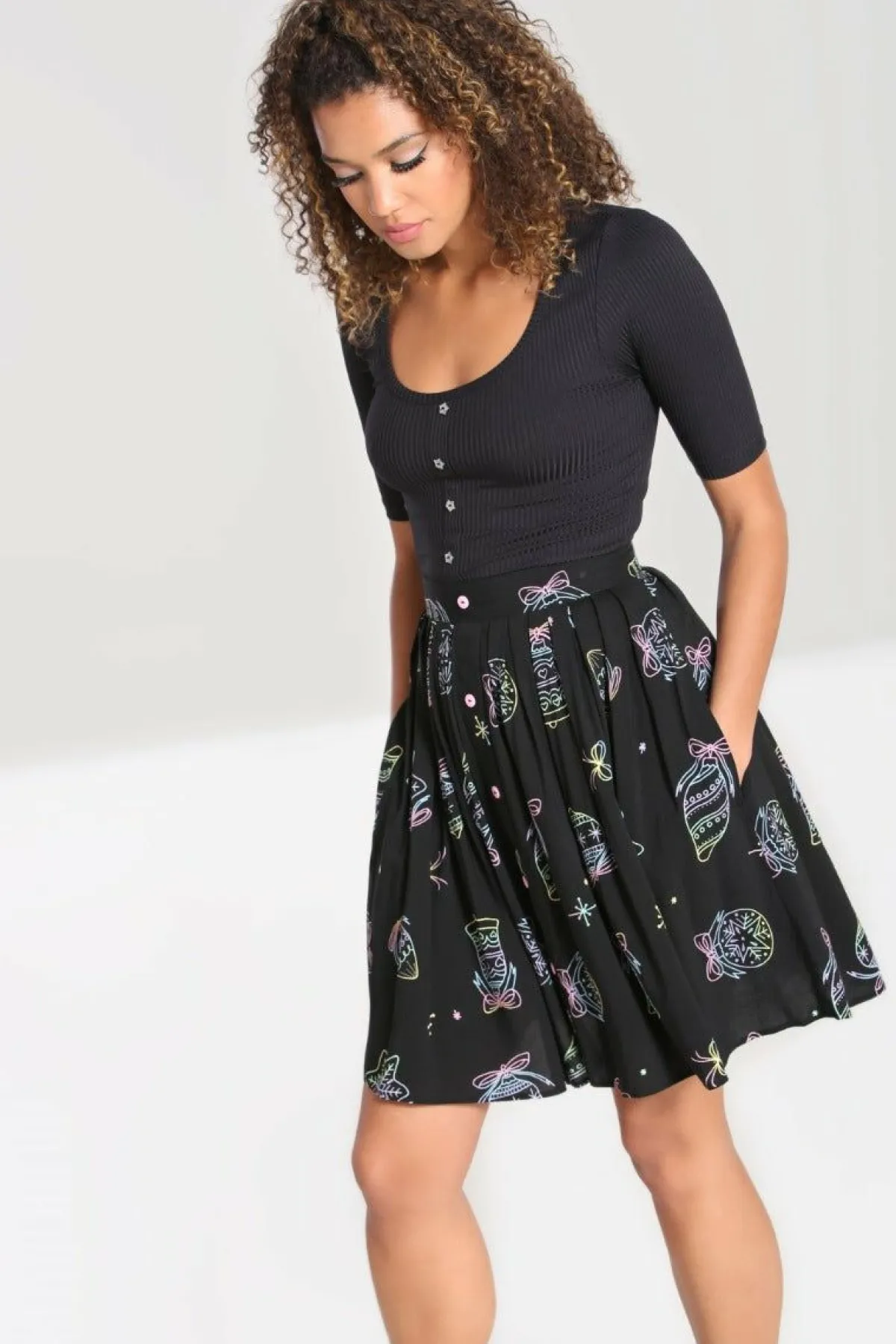 Women Hell Bunny Mini Skirts<Merry Mini Skirt