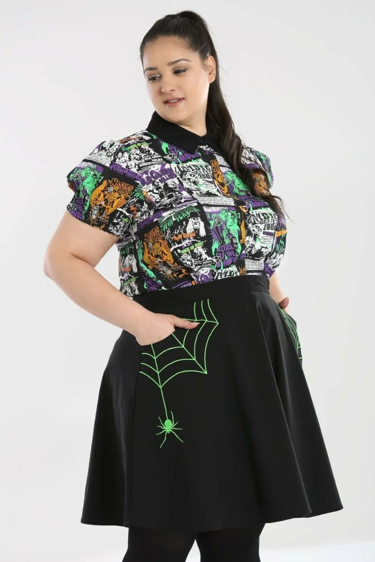 Women Hell Bunny Mini Skirts<Miss Muffet Mini Skirt