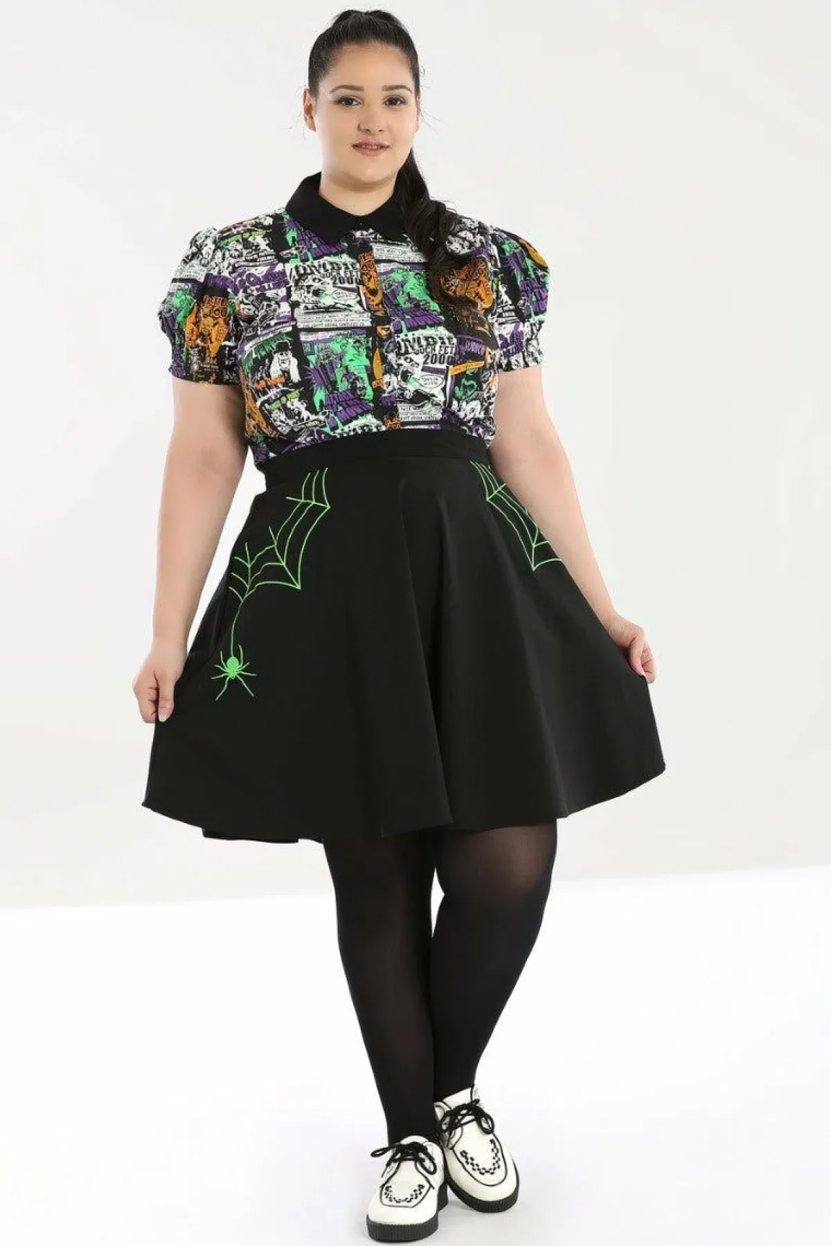 Women Hell Bunny Mini Skirts<Miss Muffet Mini Skirt