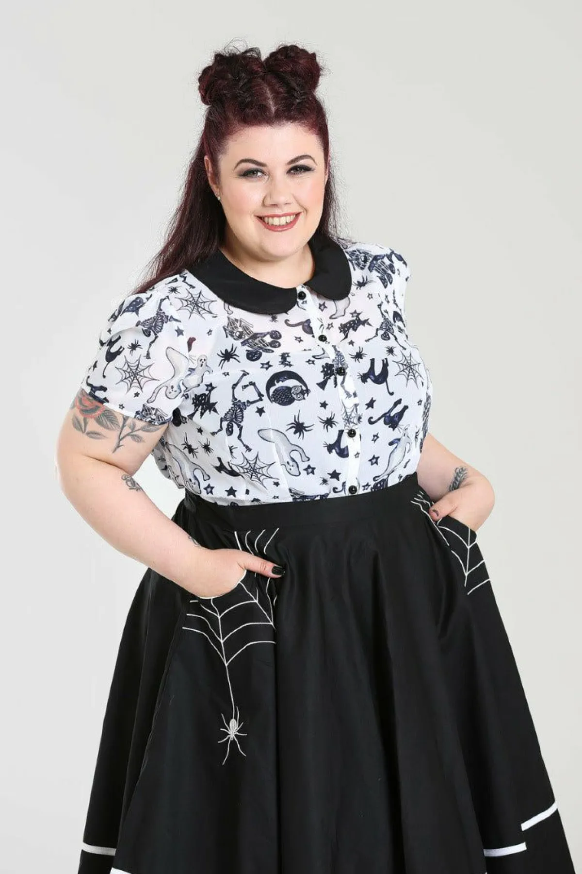 Women Hell Bunny Midi Skirts<Miss Muffet 50'S Skirt