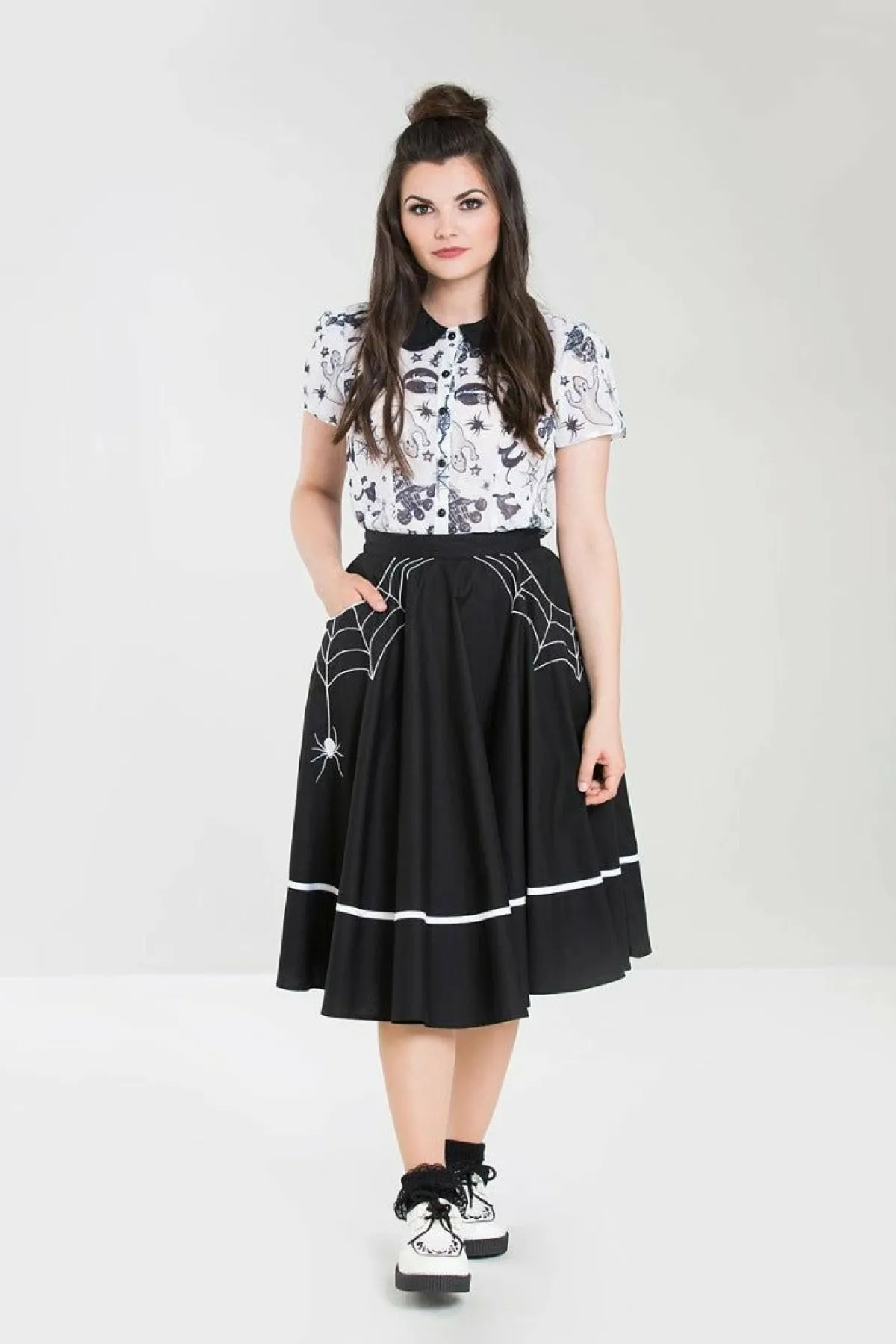 Women Hell Bunny Midi Skirts<Miss Muffet 50'S Skirt
