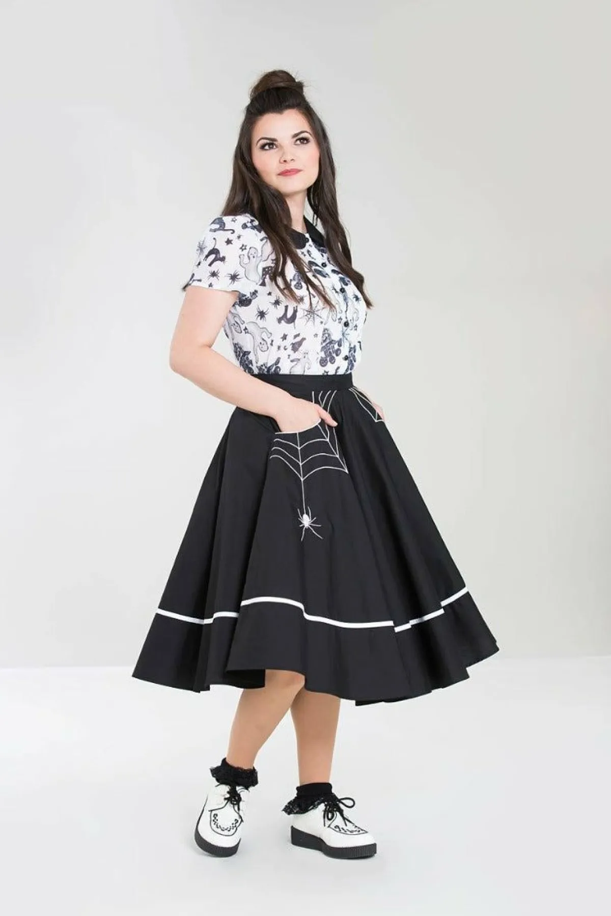 Women Hell Bunny Midi Skirts<Miss Muffet 50'S Skirt