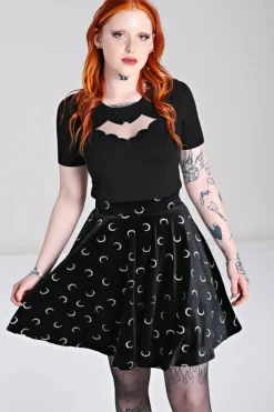 Women Hell Bunny Mini Skirts<Misty Moon Skirt
