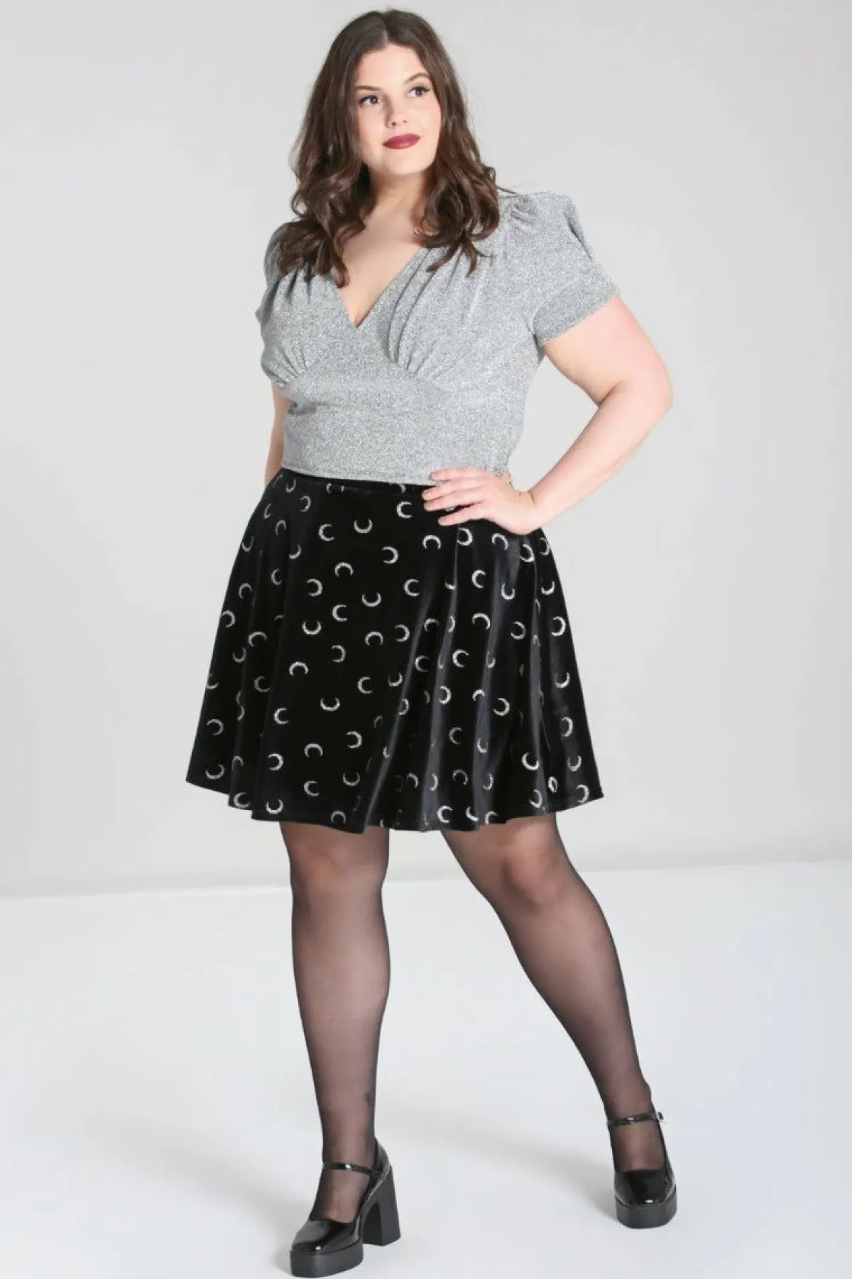 Women Hell Bunny Mini Skirts<Misty Moon Skirt